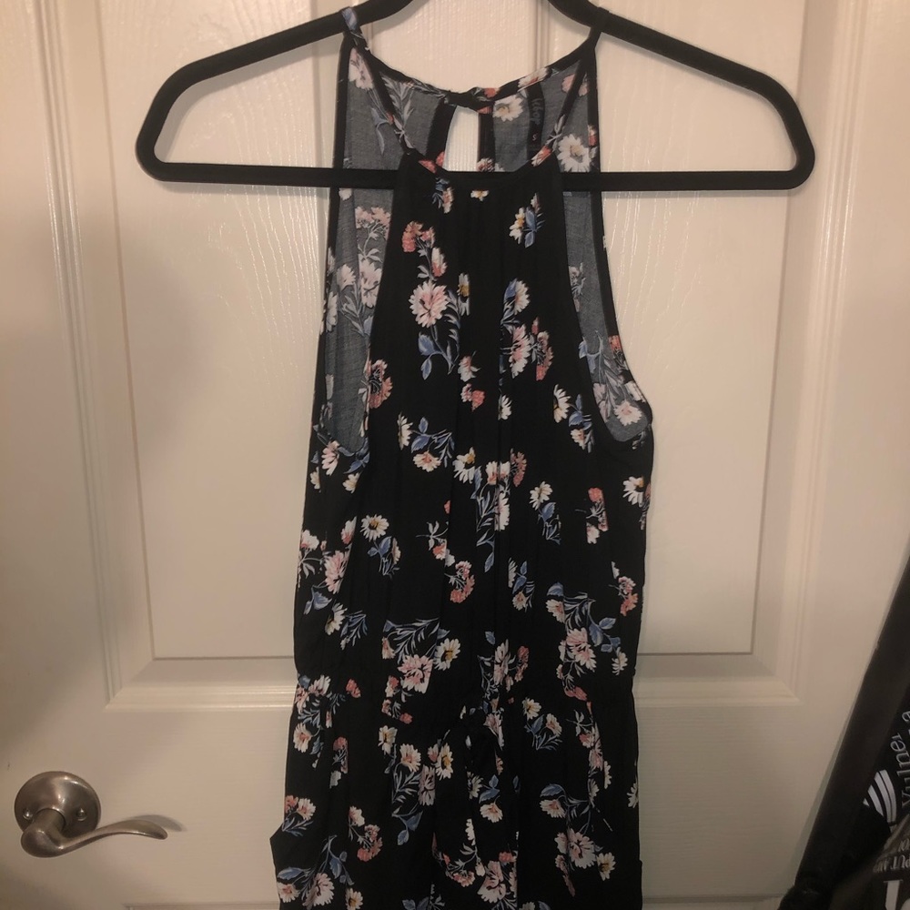 Bebop Black Floral Romper size S